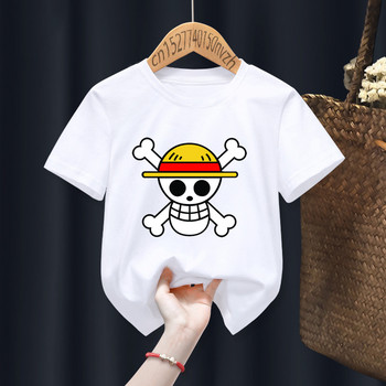 2022 Anime One Piece Funny Baby-shirts Παιδικά Παιδικά Δώρο Manga Δώρο Ρούχα Κορίτσι Μαύρα Harajuku Kawaii Tops,Drop Ship