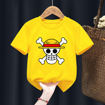 2022 Anime One Piece Funny Baby-shirts Παιδικά Παιδικά Δώρο Manga Δώρο Ρούχα Κορίτσι Μαύρα Harajuku Kawaii Tops,Drop Ship