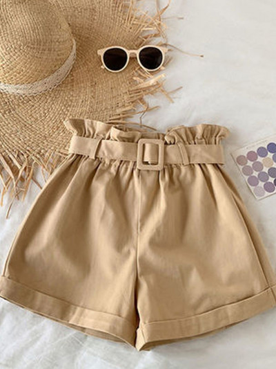 Βρεφικά σορτς για κορίτσια Casual Solid Παιδικά Παντελόνια Κορεατικά Informales Casuales Κοριτσίστικα Καλοκαιρινή λεπτή παιδική ένδυση 4-11 ετών