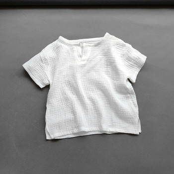 Тениска за момичета, момчета, летни детски памучни бельо, меки дрехи, тениска, тениска за бебета, момичета, риза с къс ръкав за деца, тениски