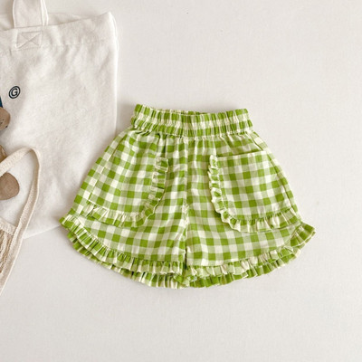 Dječja odjeća Dječje hlače Djevojčice Novo proljeće ljeto 2023. Dječje čipkaste kratke hlače Korejski stil od pamuka Ležerne jednostavne slatke hlače