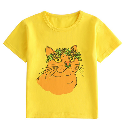 2023-as új gyermekpóló felső, nyári rajzfilmnyomtatás, tiszta szivárvány, rövid ujjú divatos nyúl aranyos többszínű, melegen eladó felső