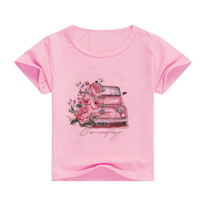 2023-as új gyermekpóló felső, nyári rajzfilmnyomtatás, tiszta szivárvány, rövid ujjú divatos nyúl aranyos többszínű, melegen eladó felső