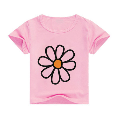 2023-as új gyermekpóló felső, nyári rajzfilmnyomtatás, tiszta szivárvány, rövid ujjú divatos nyúl aranyos többszínű, melegen eladó felső