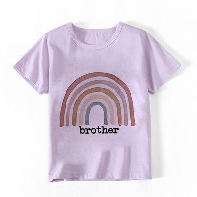 2023-as új gyermekpóló felső, nyári rajzfilmnyomtatás, tiszta szivárvány, rövid ujjú divatos nyúl aranyos többszínű, melegen eladó felső