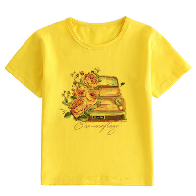 2023-as új gyermekpóló felső, nyári rajzfilmnyomtatás, tiszta szivárvány, rövid ujjú divatos nyúl aranyos többszínű, melegen eladó felső