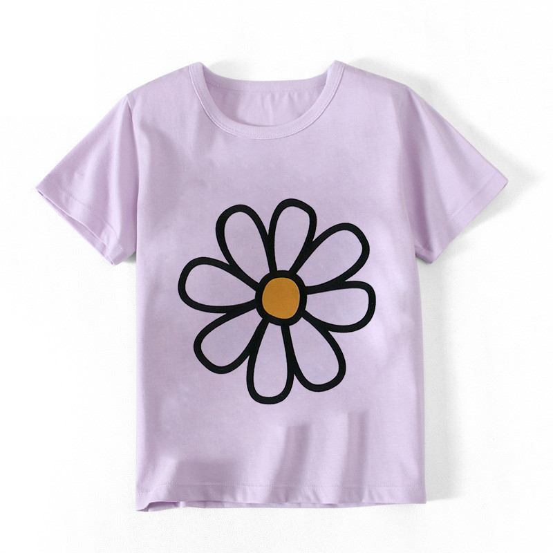 2023-as új gyermekpóló felső, nyári rajzfilmnyomtatás, tiszta szivárvány, rövid ujjú divatos nyúl aranyos többszínű, melegen eladó felső