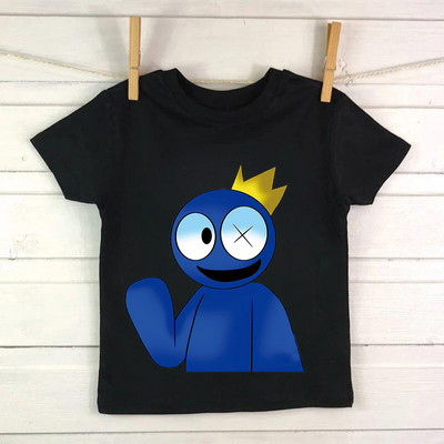 Nou Cute Rainbow Friends Tricou Joc Imprimare Desene Animate Gfit Gfit Băieți Fete Haine pentru copii Tricouri cu mânecă scurtă Harajuku Top