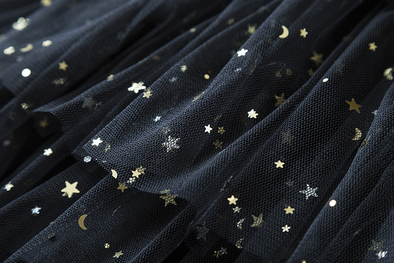 Modna djevojačka ljetna haljina za zabavu, dječja šljokica s volanima, rođendanski kostim princeze, dječja crna večernja odjeća od tila 3-8T