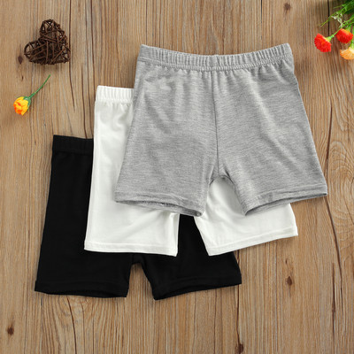 3 kom. Djevojčice, ljetne sigurnosne tajice, biciklističke hlače, dječje, rastezljive, jednobojne, srednjeg rasta, kratke hlače za ples za jogu, protiv pražnjenja