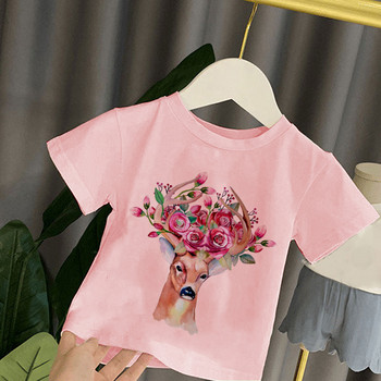 Детска тениска Детски за момичета Момчета Момичета Детски ризи Дете Бебе Малко дете Слон Парти тениски Горнища на дрехи Тениска Harajuku