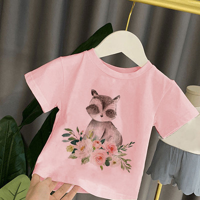 Dječja majica kratkih rukava Djeca za djevojčice Dječaci Djevojčice Dječje majice Dječja beba Mala djeca Slon Top majice za zabavu Odjeća Majica Harajuku