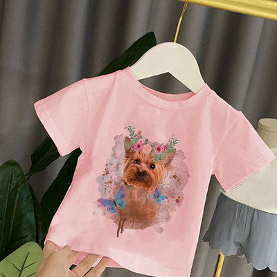 Dječja majica kratkih rukava Djeca za djevojčice Dječaci Djevojčice Dječje majice Dječja beba Mala djeca Slon Top majice za zabavu Odjeća Majica Harajuku