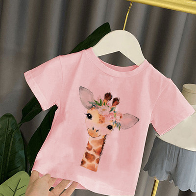 Dječja majica kratkih rukava Djeca za djevojčice Dječaci Djevojčice Dječje majice Dječja beba Mala djeca Slon Top majice za zabavu Odjeća Majica Harajuku