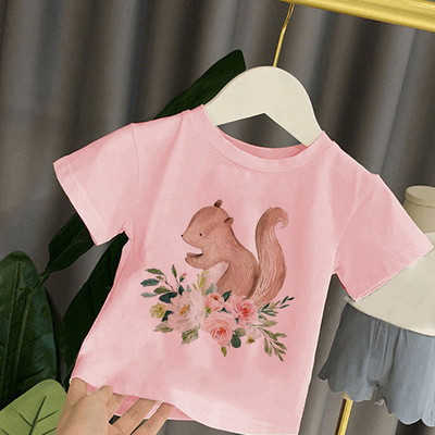 Dječja majica kratkih rukava Djeca za djevojčice Dječaci Djevojčice Dječje majice Dječja beba Mala djeca Slon Top majice za zabavu Odjeća Majica Harajuku