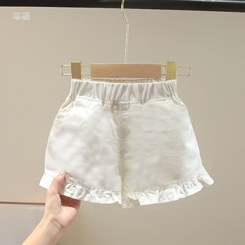 Καλοκαίρι 2023 Παιδικά ρούχα για κορίτσια που υπερβαίνουν τα σορτς με βολάν Μικρό κορίτσι Cool λεπτό τζιν παντελόνι
