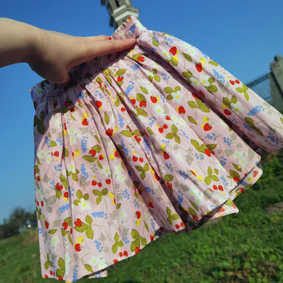 Μόδα Παιδικά Κοριτσίστικα Σορτς Βαμβακερά Χαλαρά Φαρδιά Πόδι Λουλουδάτο Ψηλόμεσο Καλοκαιρινό Παραλία Βρεφικό Κοριτσάκι Casual Φούστα κοντή 1-10 ετών