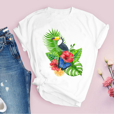 Ženske grafičke vodene boje, lubenica, voće, majice s otisnutim filmovima kratkih rukava Ženske majice Odjevna odjeća Majice kratkih rukava Ženska majica kratkih rukava