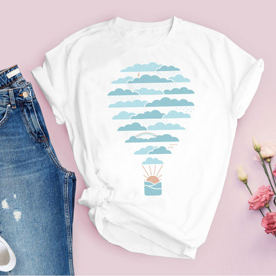 Ženske grafičke vodene boje, lubenica, voće, majice s otisnutim filmovima kratkih rukava Ženske majice Odjevna odjeća Majice kratkih rukava Ženska majica kratkih rukava