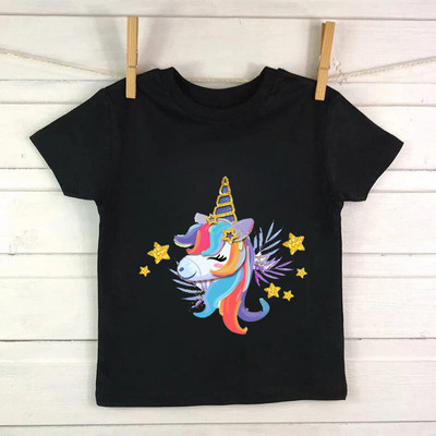 Uus Ükssarviku sünnipäevasärk 1.-9. sünnipäevaks T-särk Wild Tee Tüdrukute peo T-särk Unicorn Teema Riided Lapsed Kingitused Mood Top T-särk