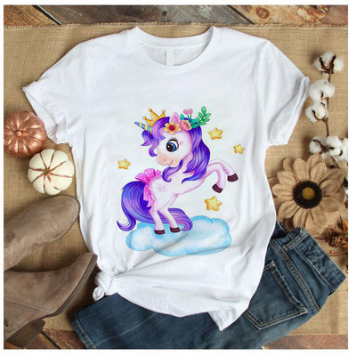 Uus Ükssarviku sünnipäevasärk 1.-9. sünnipäevaks T-särk Wild Tee Tüdrukute peo T-särk Unicorn Teema Riided Lapsed Kingitused Mood Top T-särk