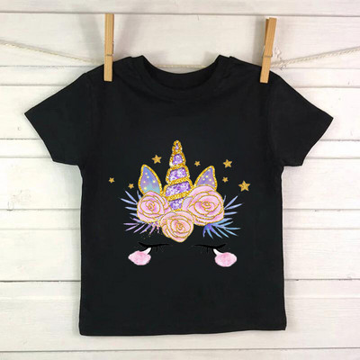 Uus Ükssarviku sünnipäevasärk 1.-9. sünnipäevaks T-särk Wild Tee Tüdrukute peo T-särk Unicorn Teema Riided Lapsed Kingitused Mood Top T-särk