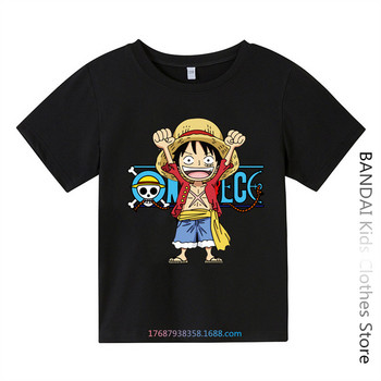 Χαριτωμένο Unicorn One Piece Luffy Tshirt Casual Tshirt Homme O Neck Streetwear Βρεφικό μπλουζάκι για αγόρια Ρούχα Anime Κοριτσίστικα Top Tees