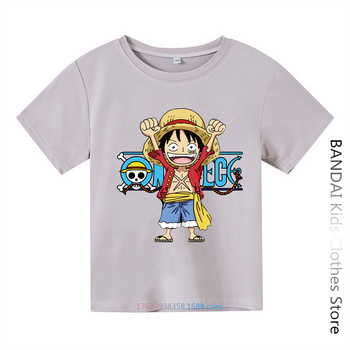 Χαριτωμένο Unicorn One Piece Luffy Tshirt Casual Tshirt Homme O Neck Streetwear Βρεφικό μπλουζάκι για αγόρια Ρούχα Anime Κοριτσίστικα Top Tees