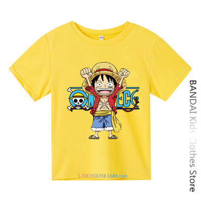 Armas Unicorn One Piece Luffy T-särk vabaaja T-särk Homme O Neck Streetwear Beebi T-särk Poiste riided Anime Tüdrukutele T-särk