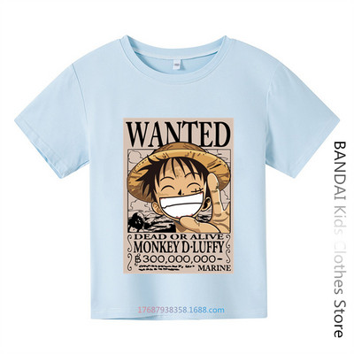 Armas Unicorn One Piece Luffy T-särk vabaaja T-särk Homme O Neck Streetwear Beebi T-särk Poiste riided Anime Tüdrukutele T-särk