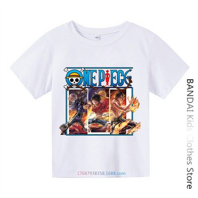 Armas Unicorn One Piece Luffy T-särk vabaaja T-särk Homme O Neck Streetwear Beebi T-särk Poiste riided Anime Tüdrukutele T-särk