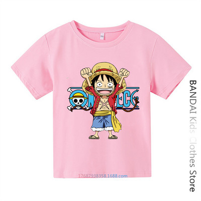 Armas Unicorn One Piece Luffy T-särk vabaaja T-särk Homme O Neck Streetwear Beebi T-särk Poiste riided Anime Tüdrukutele T-särk