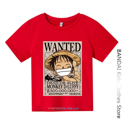 Armas Unicorn One Piece Luffy T-särk vabaaja T-särk Homme O Neck Streetwear Beebi T-särk Poiste riided Anime Tüdrukutele T-särk