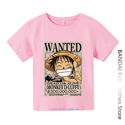 Armas Unicorn One Piece Luffy T-särk vabaaja T-särk Homme O Neck Streetwear Beebi T-särk Poiste riided Anime Tüdrukutele T-särk