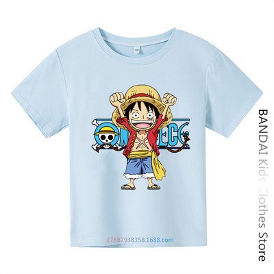 Armas Unicorn One Piece Luffy T-särk vabaaja T-särk Homme O Neck Streetwear Beebi T-särk Poiste riided Anime Tüdrukutele T-särk