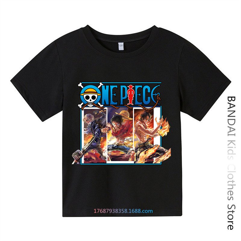 Armas Unicorn One Piece Luffy T-särk vabaaja T-särk Homme O Neck Streetwear Beebi T-särk Poiste riided Anime Tüdrukutele T-särk