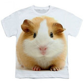 Тениски Hamster Domasticated Guinea Pig 3D печат Лятна тениска Модна детска ежедневна момче момиче Неутрални тениски с кръгло деколте