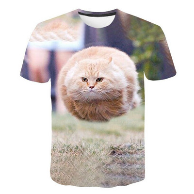 Тениски Hamster Domasticated Guinea Pig 3D печат Лятна тениска Модна детска ежедневна момче момиче Неутрални тениски с кръгло деколте