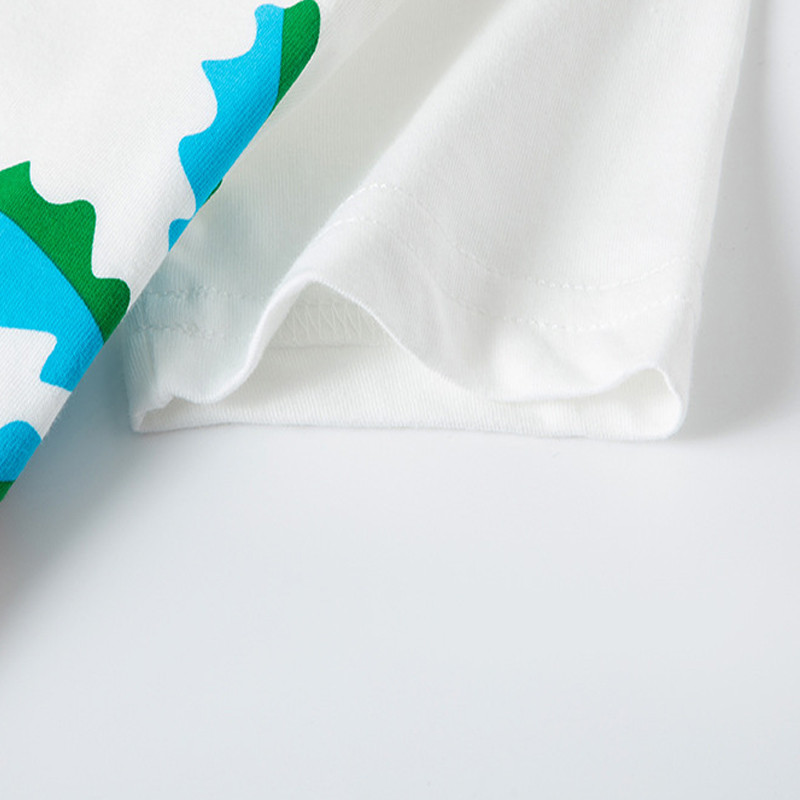 27dječje Ljetne majice kratkih rukava za dječake Crtani Dinosaur Lav Djeca Mala djeca Bod Čisti pamuk Ležerna prozračna mekana odjeća