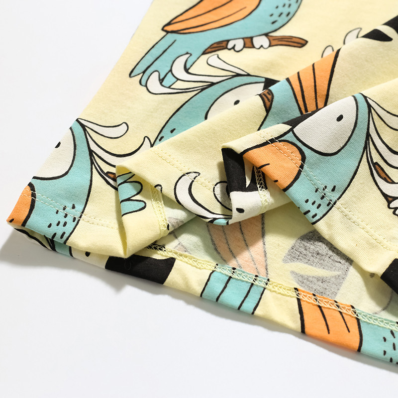 Little maven Ljetna odjeća za bebe Dječje majice kratkih rukava Majice kratkih rukava Majice Dječja odjeća iz crtića Pamuk 2-7 Y