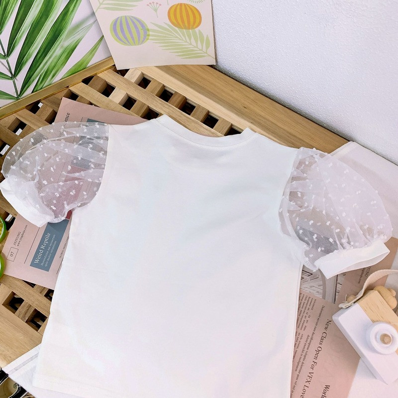 Ljetne majice za djevojčice od 2 do 8 godina, šifonske majice s rukavima za djevojčice, elegantne majice za djevojčice, dječja odjeća, modna odjeća za zabave