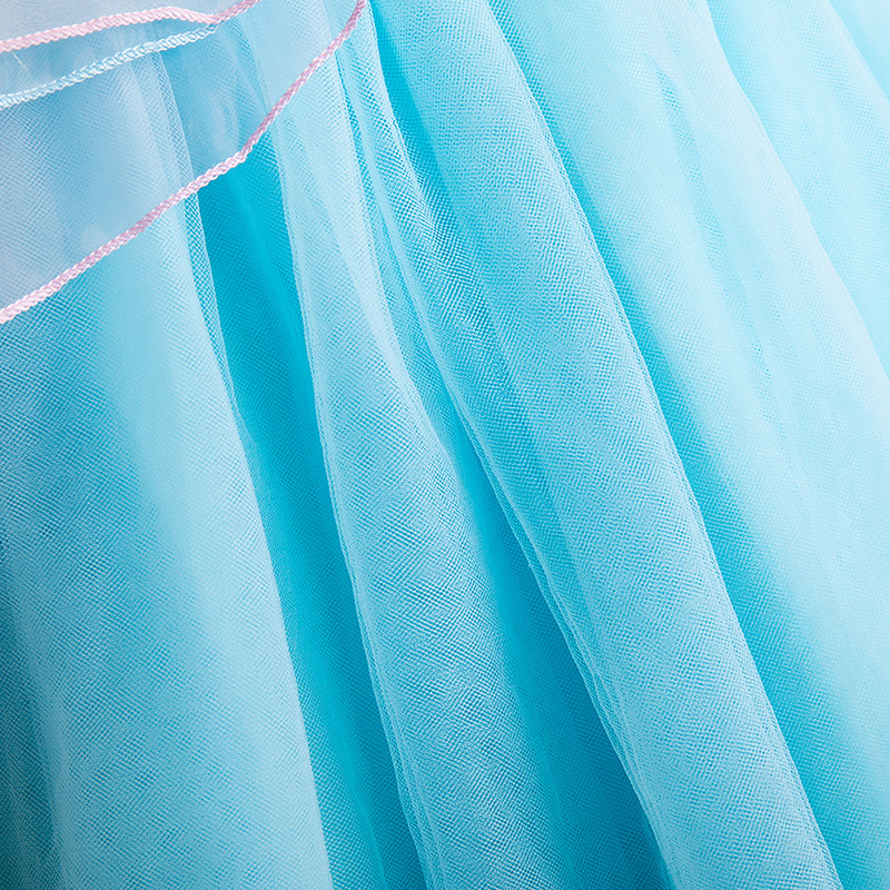 Anak Gaun untuk Gadis Payet Anak Perempuan Renda Mesh Gaun Anak Putri Gaun Pesta Kostum untuk Anak Perempuan 3-8Y Ulang Tahun Pakaian