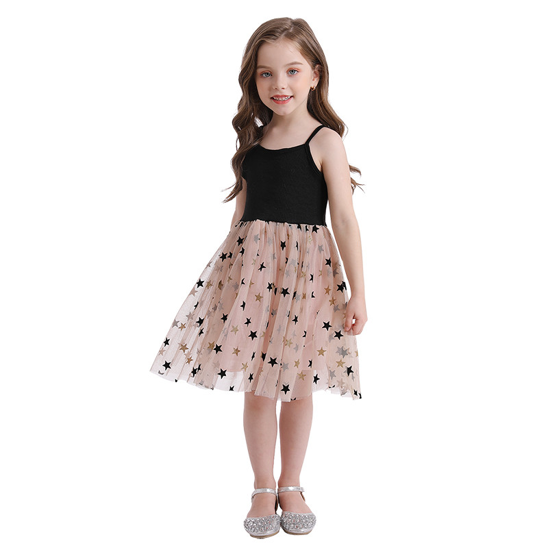 Kompleti odjeće za djevojčice 2021. Ljeto Princess Girl Bling Star Flamingo Top + Unicorn Print haljina 2pcs Set Dječja odjeća Haljine