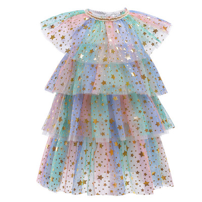 Dievčenské šaty Tutu Cake Layers Detské Vestidos Dievčenské letné spoločenské šaty Detské oblečenie pre dievčatá pre 3, 6, 8 rokov, ležérne nosenie
