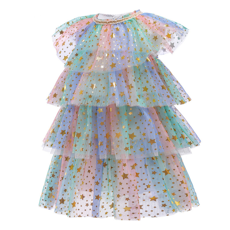 Dievčenské šaty Tutu Cake Layers Detské Vestidos Dievčenské letné spoločenské šaty Detské oblečenie pre dievčatá pre 3, 6, 8 rokov, ležérne nosenie