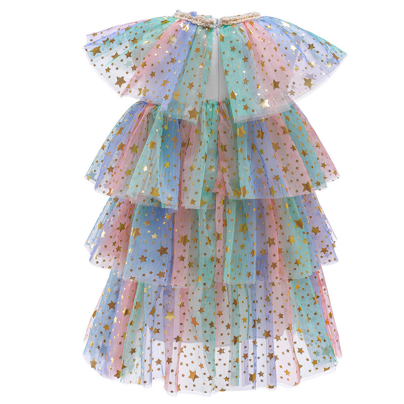 Dievčenské šaty Tutu Cake Layers Detské Vestidos Dievčenské letné spoločenské šaty Detské oblečenie pre dievčatá pre 3, 6, 8 rokov, ležérne nosenie