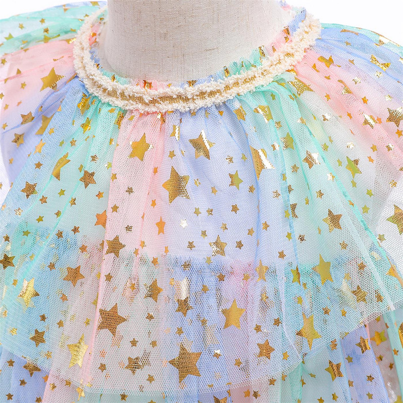 Dievčenské šaty Tutu Cake Layers Detské Vestidos Dievčenské letné spoločenské šaty Detské oblečenie pre dievčatá pre 3, 6, 8 rokov, ležérne nosenie