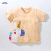 Little maven Majice za djevojčice od 2 do 8 godina Jednorogovi s aplikacijama Dječje majice Ljeto 2023. Odjeća za djevojčice