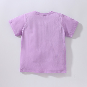 Little maven Тениски за момичета 2 до 8 години Еднорог Апликации Детски тениски Лято 2023 Детски дрехи за момичета