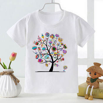 Детска тениска за момиче Лято Baby Magic Tree Tops Тениски за малки деца Дрехи Детско облекло Тениски с анимационни филми Ежедневно облекло с къс ръкав